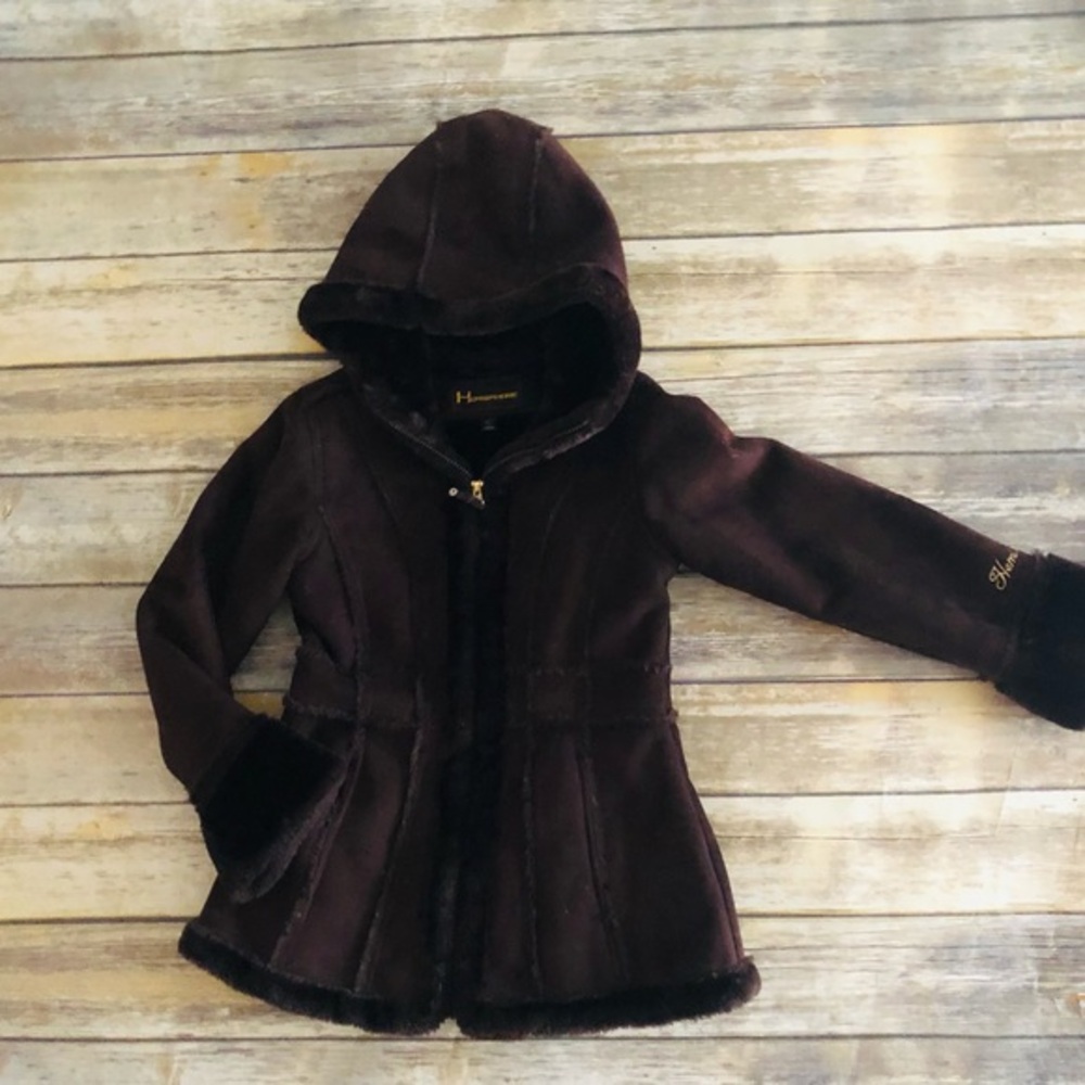 Girls stunning brown coat! Size 10/12